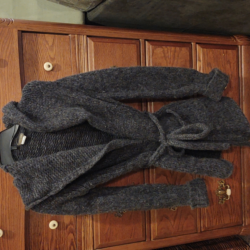 JCrew hooded cardigan sweater
